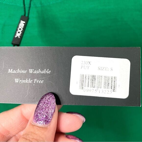 Misook Tank Top Women’s Small Kelly Green Classic Knit Scoop Neck Sleeveless NWT - Picture 3 of 5